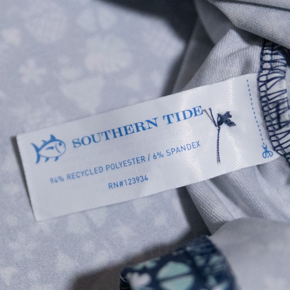 Southern Tide Brrr Polo Shirt Short Sleeve Performance Stretch Pineapple Fish XL - Picture 5 of 7